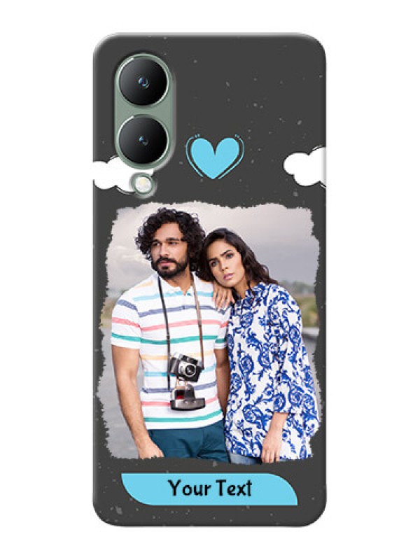 Custom Vivo Y17S Mobile Back Covers: splashes with love doodles Design