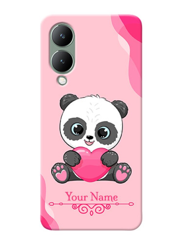 Custom Vivo Y17S Mobile Back Covers: Cute Panda Design