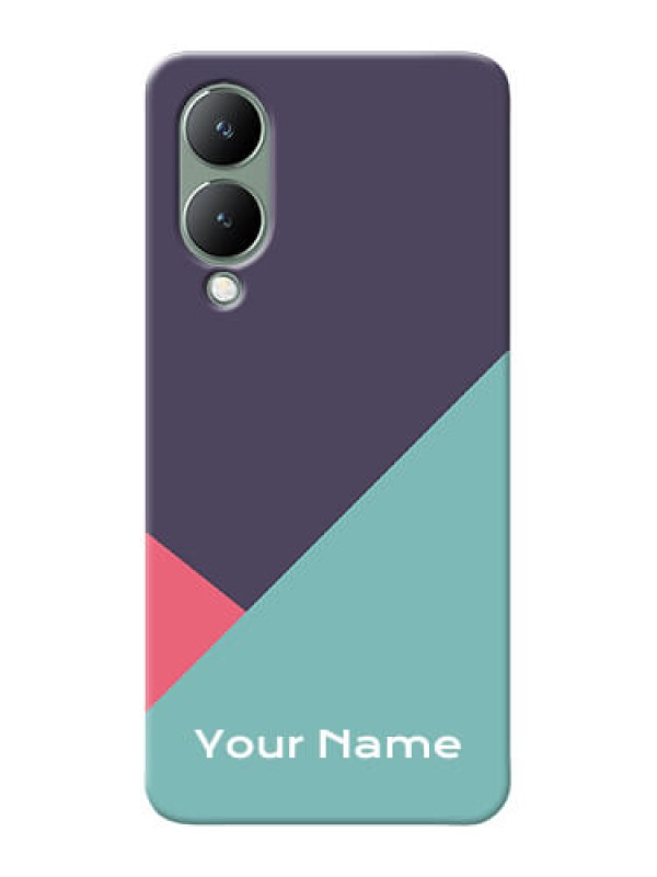 Custom Vivo Y17S Custom Phone Cases: Tri Color abstract Design