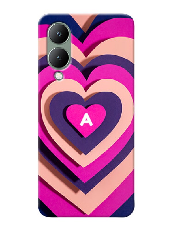 Custom Vivo Y17S Custom Mobile Case with Cute Heart Pattern Design