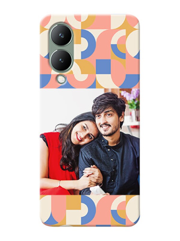 Custom Vivo Y17S Custom Phone Covers: Semi-circle Maze Pattern Design