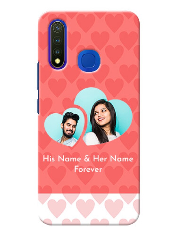 Custom Vivo Y19 personalized phone covers: Couple Pic Upload Design