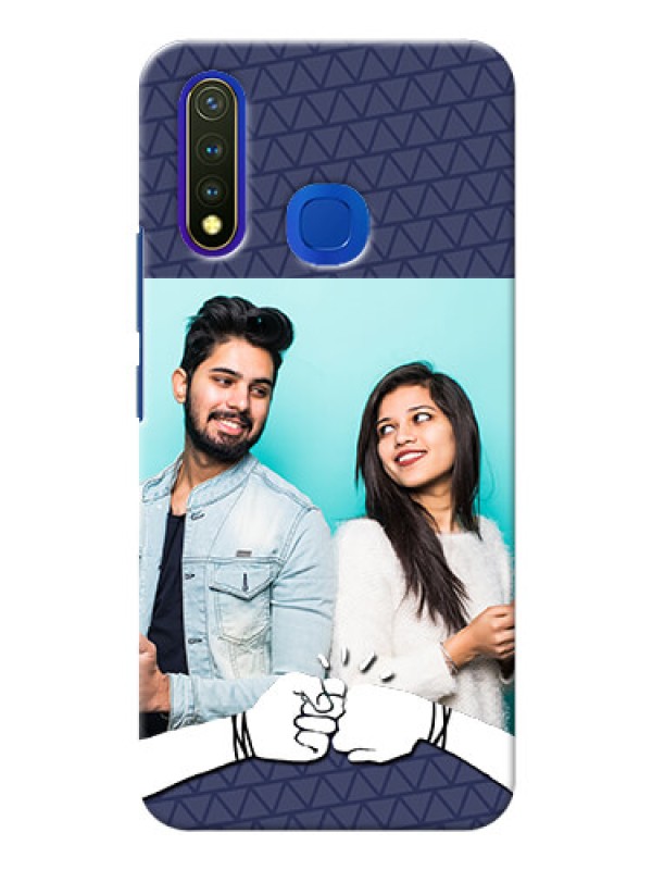 Custom Vivo Y19 Mobile Covers Online with Best Friends Design  