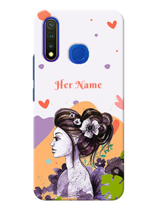 Custom Vivo Y19 Custom Mobile Case with Woman And Nature Design