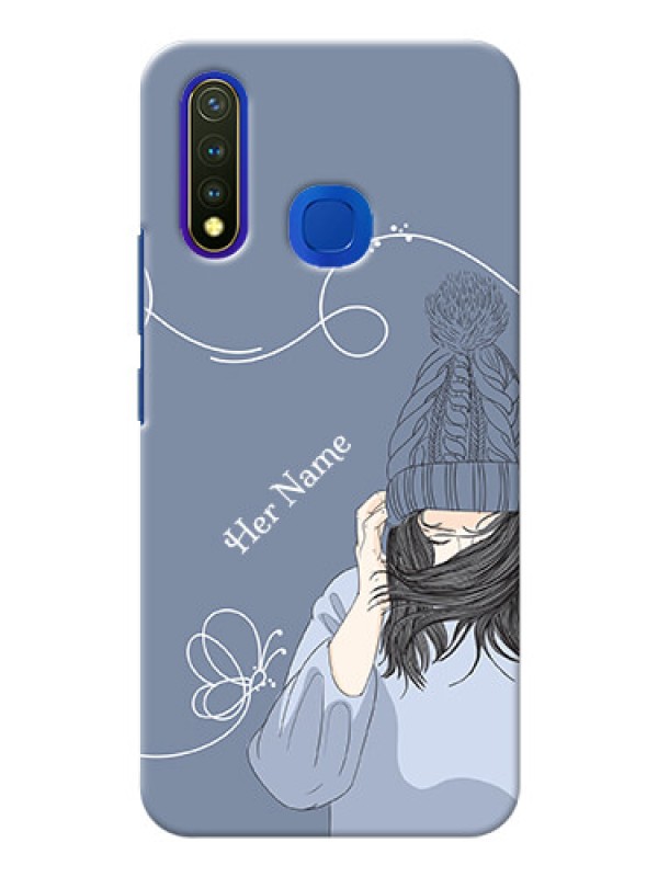 Custom Vivo Y19 Custom Mobile Case with Girl in winter outfit Design