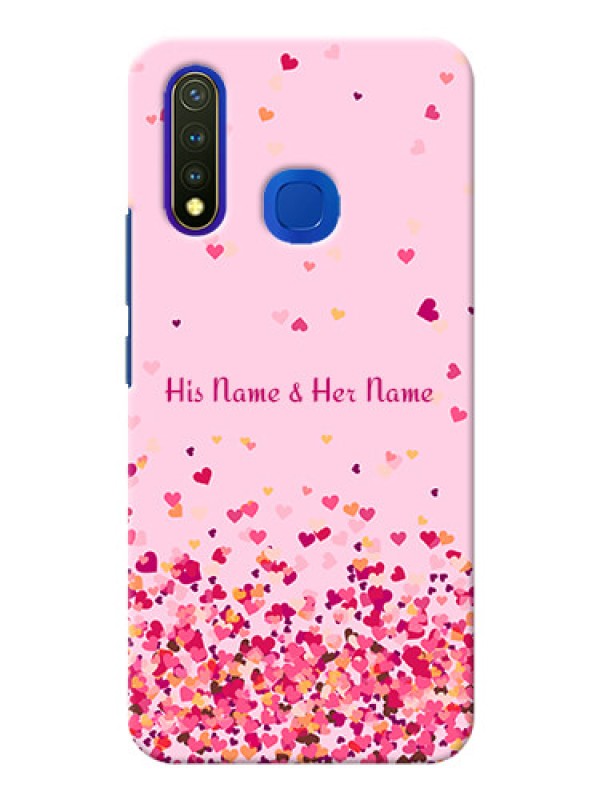 Custom Vivo Y19 Phone Back Covers: Floating Hearts Design