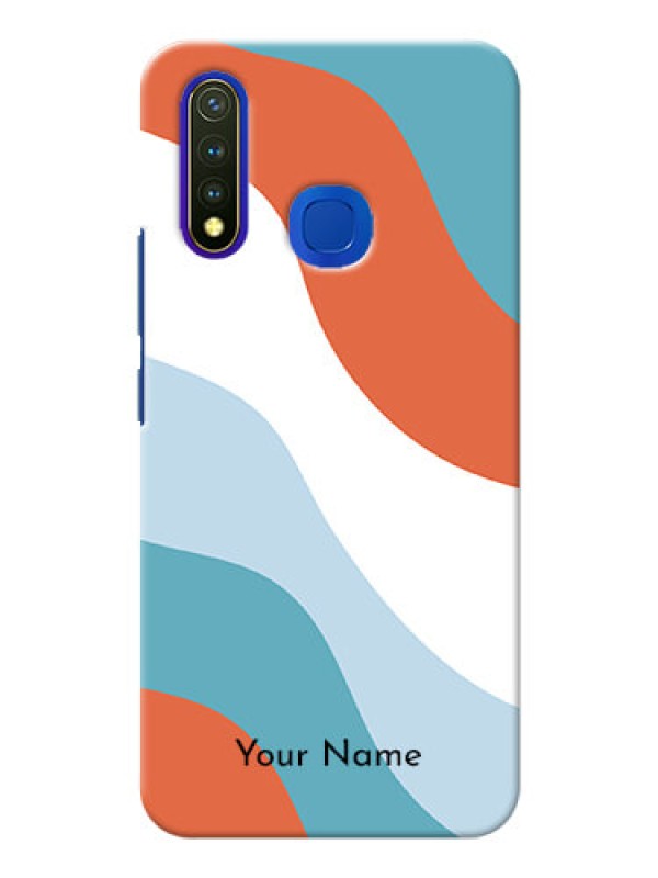 Custom Vivo Y19 Mobile Back Covers: coloured Waves Design