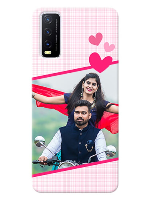 Custom Vivo Y20 Personalised Phone Cases: Love Shape Heart Design