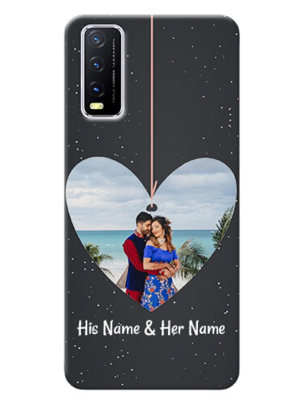 Custom Vivo Y20 custom phone cases: Hanging Heart Design