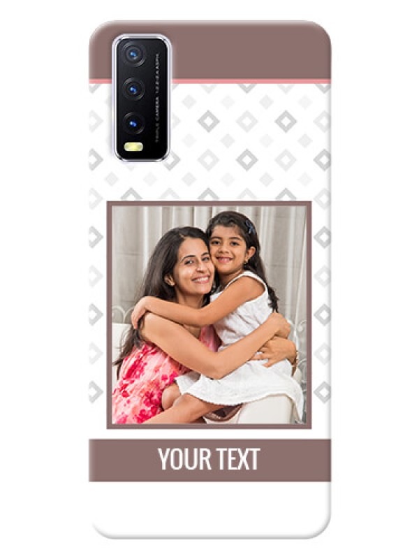 Custom Vivo Y20 custom back covers: Simple Diamond Design