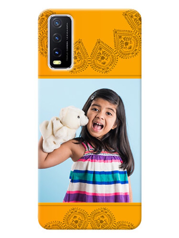 Custom Vivo Y20 custom mobile back covers: Photo Wedding Design 