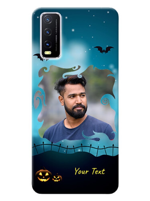 Custom Vivo Y20 Personalised Phone Cases: Halloween frame design