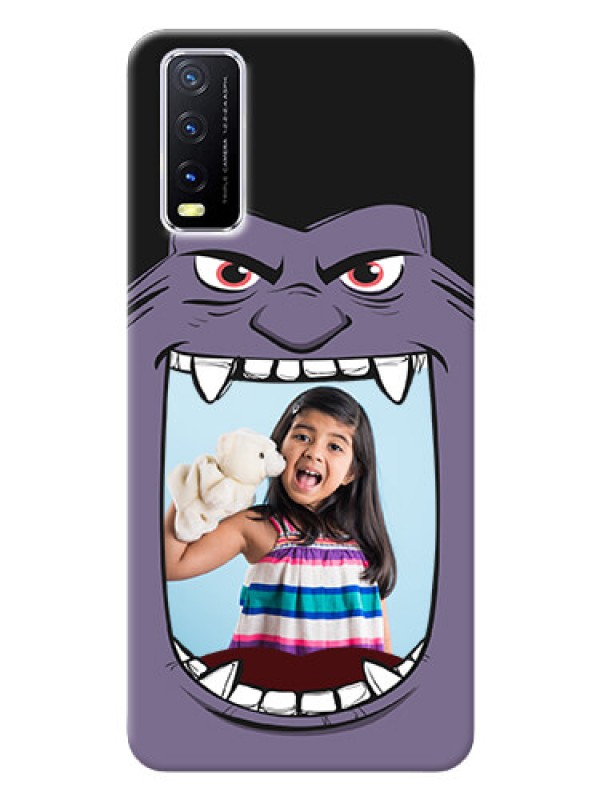 Custom Vivo Y20 Personalised Phone Covers: Angry Monster Design