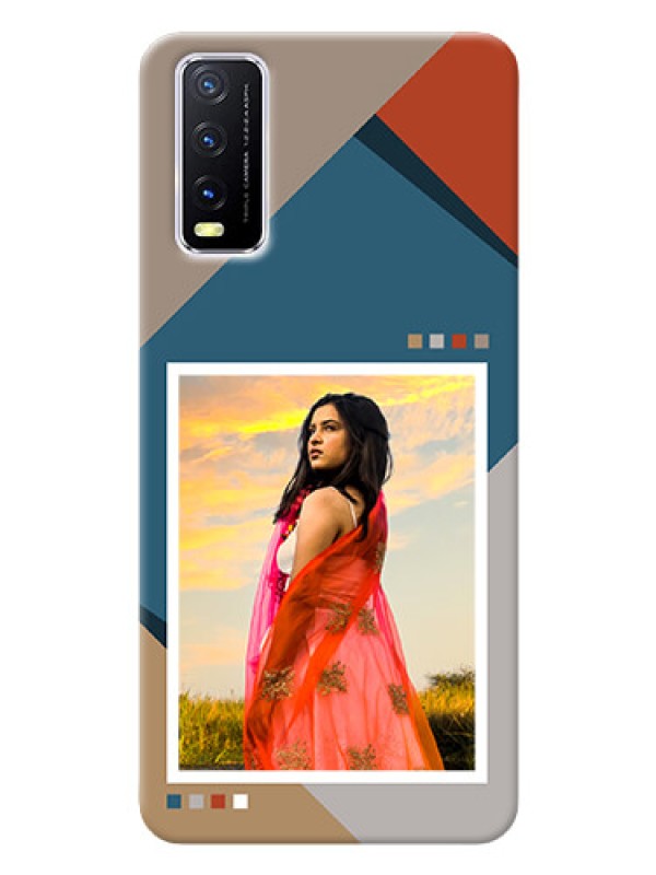 Custom Vivo Y20 Mobile Back Covers: Retro color pallet Design