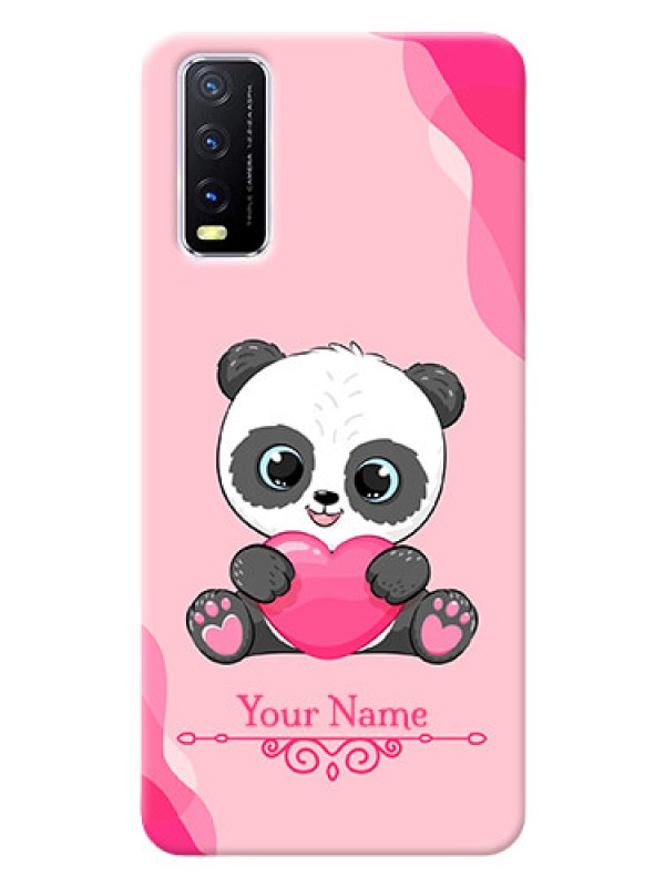 Custom Vivo Y20 Mobile Back Covers: Cute Panda Design