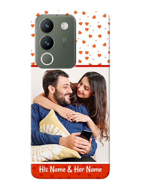 Custom Vivo Y200 5G Phone Back Covers: Orange Love Symbol Design