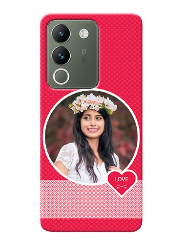 Custom Vivo Y200 5G Mobile Covers Online: Pink Pattern Design