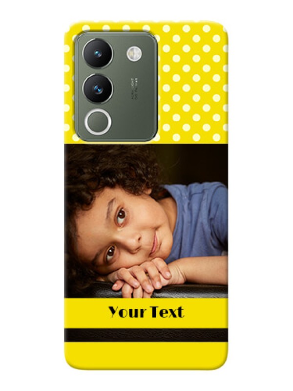 Custom Vivo Y200 5G Custom Mobile Covers: Bright Yellow Case Design
