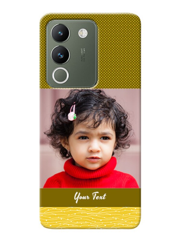 Custom Vivo Y200 5G custom mobile back covers: Simple Green Color Design