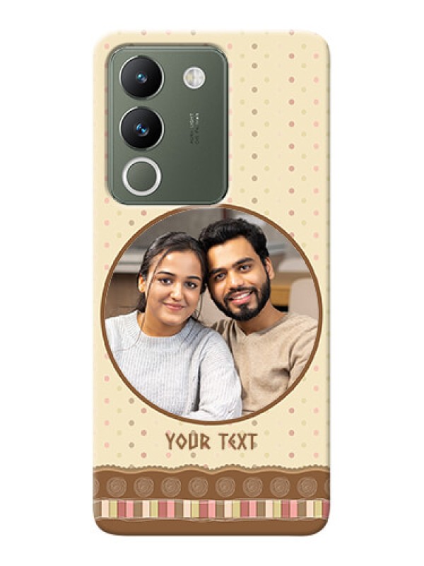 Custom Vivo Y200 5G Mobile Cases: Brown Dotted Mobile Case Design