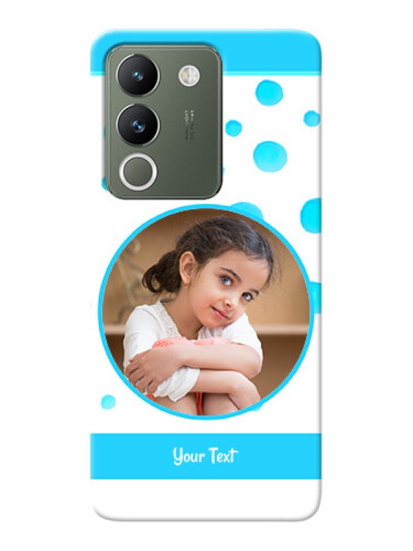 Custom Vivo Y200 5G Custom Phone Covers: Blue Bubbles Pattern Design