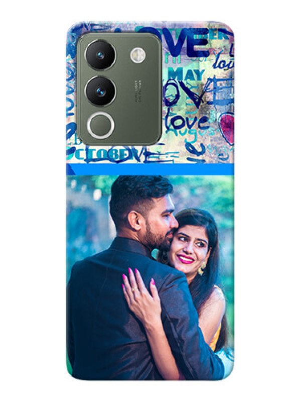 Custom Vivo Y200 5G Mobile Covers Online: Colorful Love Design