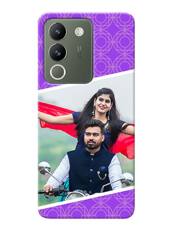 Custom Vivo Y200 5G mobile back covers online: violet Pattern Design