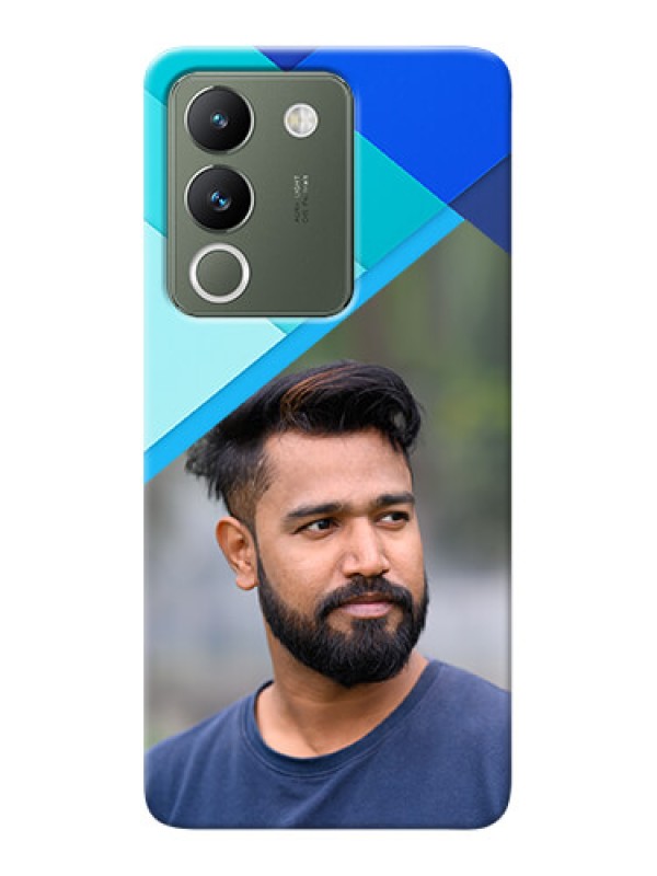 Custom Vivo Y200 5G Phone Cases Online: Blue Abstract Cover Design