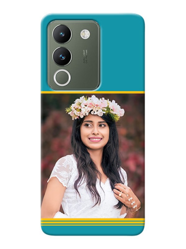 Custom Vivo Y200 5G personalized phone covers: Yellow & Blue Design