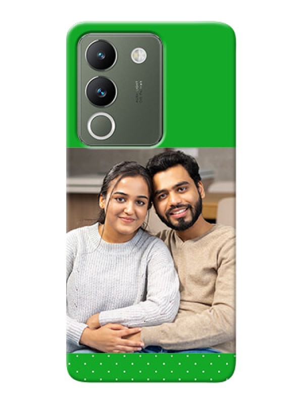 Custom Vivo Y200 5G Personalised mobile covers: Green Pattern Design