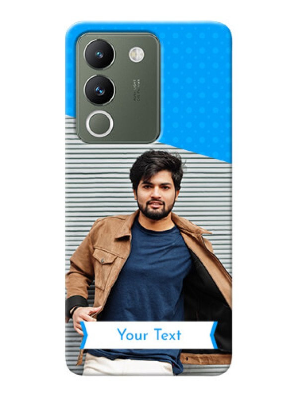 Custom Vivo Y200 5G Personalized Mobile Covers: Simple Blue Color Dotted Design