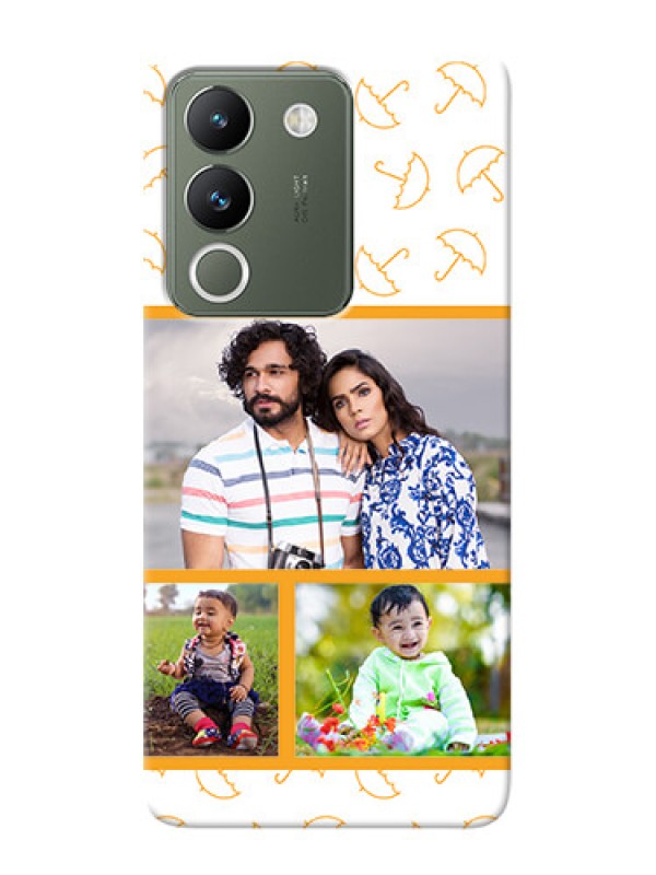 Custom Vivo Y200 5G Personalised Phone Cases: Yellow Pattern Design