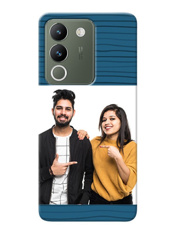 Custom Vivo Y200 5G Custom Phone Cases: Blue Pattern Cover Design