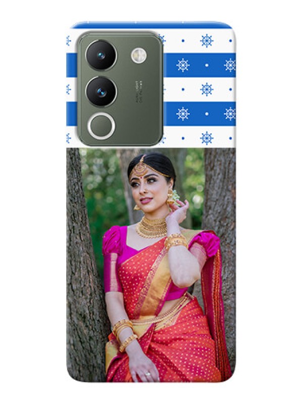 Custom Vivo Y200 5G custom mobile covers: Snow Pattern Design