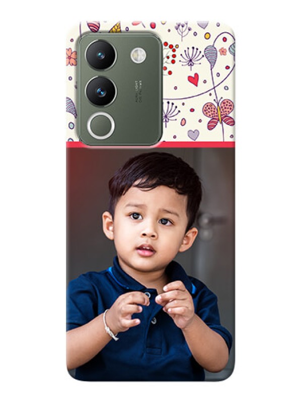 Custom Vivo Y200 5G phone back covers: Premium Floral Design