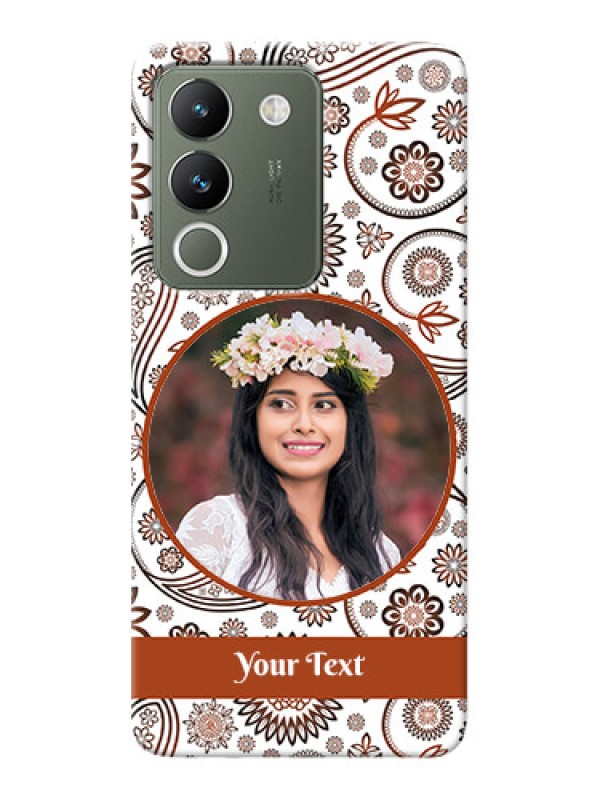Custom Vivo Y200 5G phone cases online: Abstract Floral Design