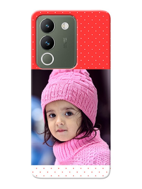Custom Vivo Y200 5G personalised phone covers: Red Pattern Design