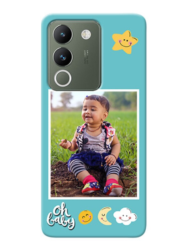 Custom Vivo Y200 5G Personalised Phone Cases: Smiley Kids Stars Design