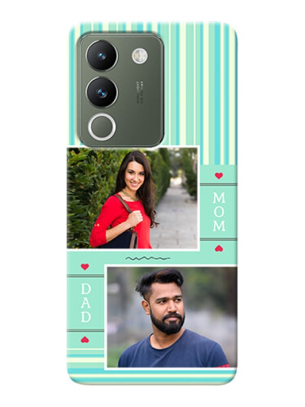 Custom Vivo Y200 5G custom mobile phone covers: Mom & Dad Pic Design