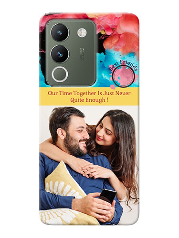 Custom Vivo Y200 5G Mobile Cases: Quote with Acrylic Painting Design