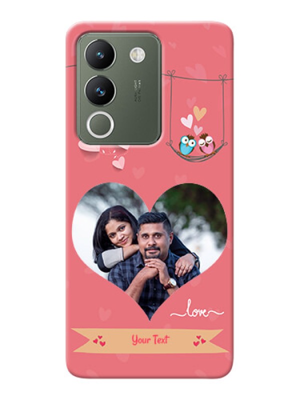 Custom Vivo Y200 5G custom phone covers: Peach Color Love Design