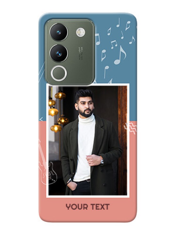 Custom Vivo Y200 5G Phone Back Covers with Color Musical Note Design