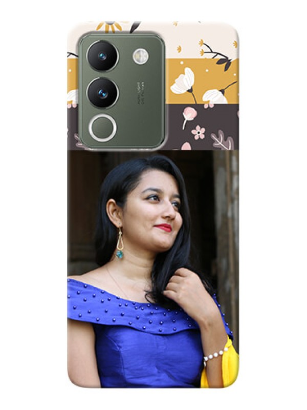 Custom Vivo Y200 5G mobile cases online: Stylish Floral Design