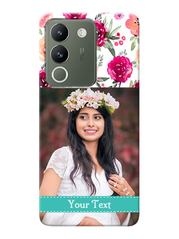 Custom Vivo Y200 5G Personalized Mobile Cases: Watercolor Floral Design