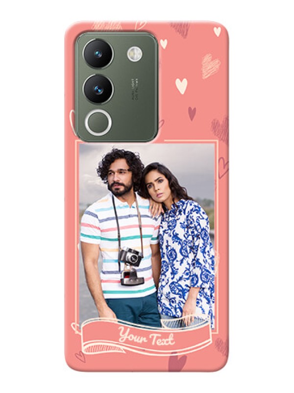 Custom Vivo Y200 5G custom mobile phone cases: love doodle art Design