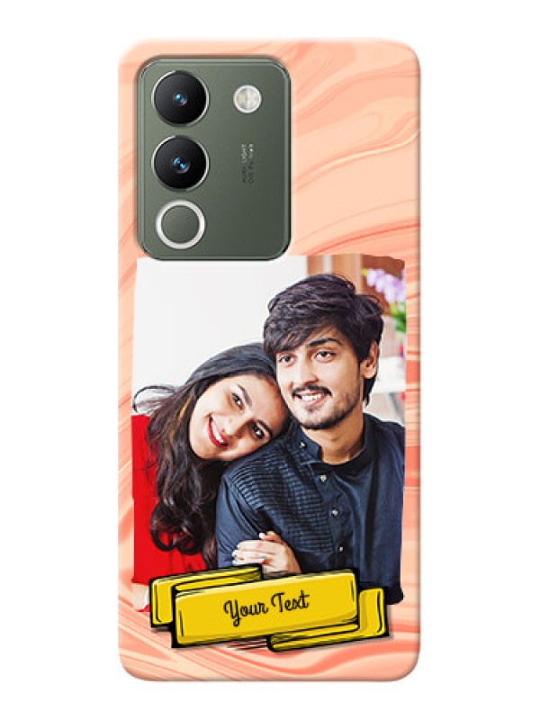 Custom Vivo Y200 5G Customized Phone Cases: Marble Texture Design