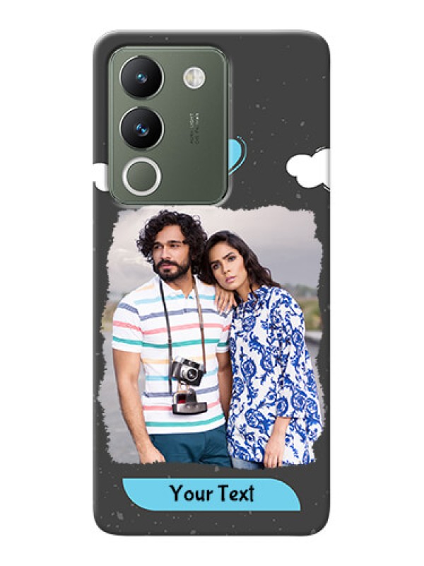 Custom Vivo Y200 5G Mobile Back Covers: splashes with love doodles Design