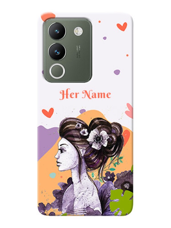 Custom Vivo Y200 5G Personalized Phone Case with Woman And Nature Design