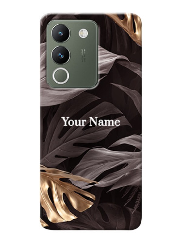 Custom Vivo Y200 5G Personalised Phone Case with Wild Leaves digital paint Design