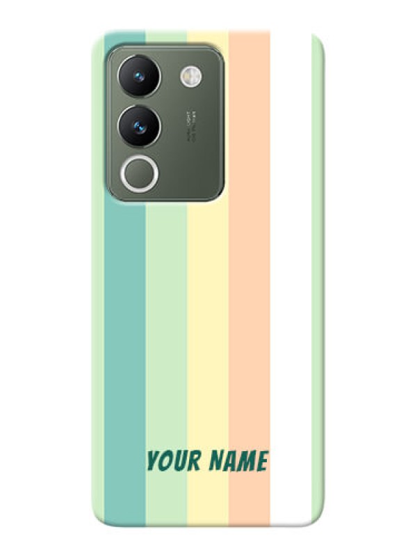 Custom Vivo Y200 5G Photo Printing on Case with Multiwithcolour Stripes Design